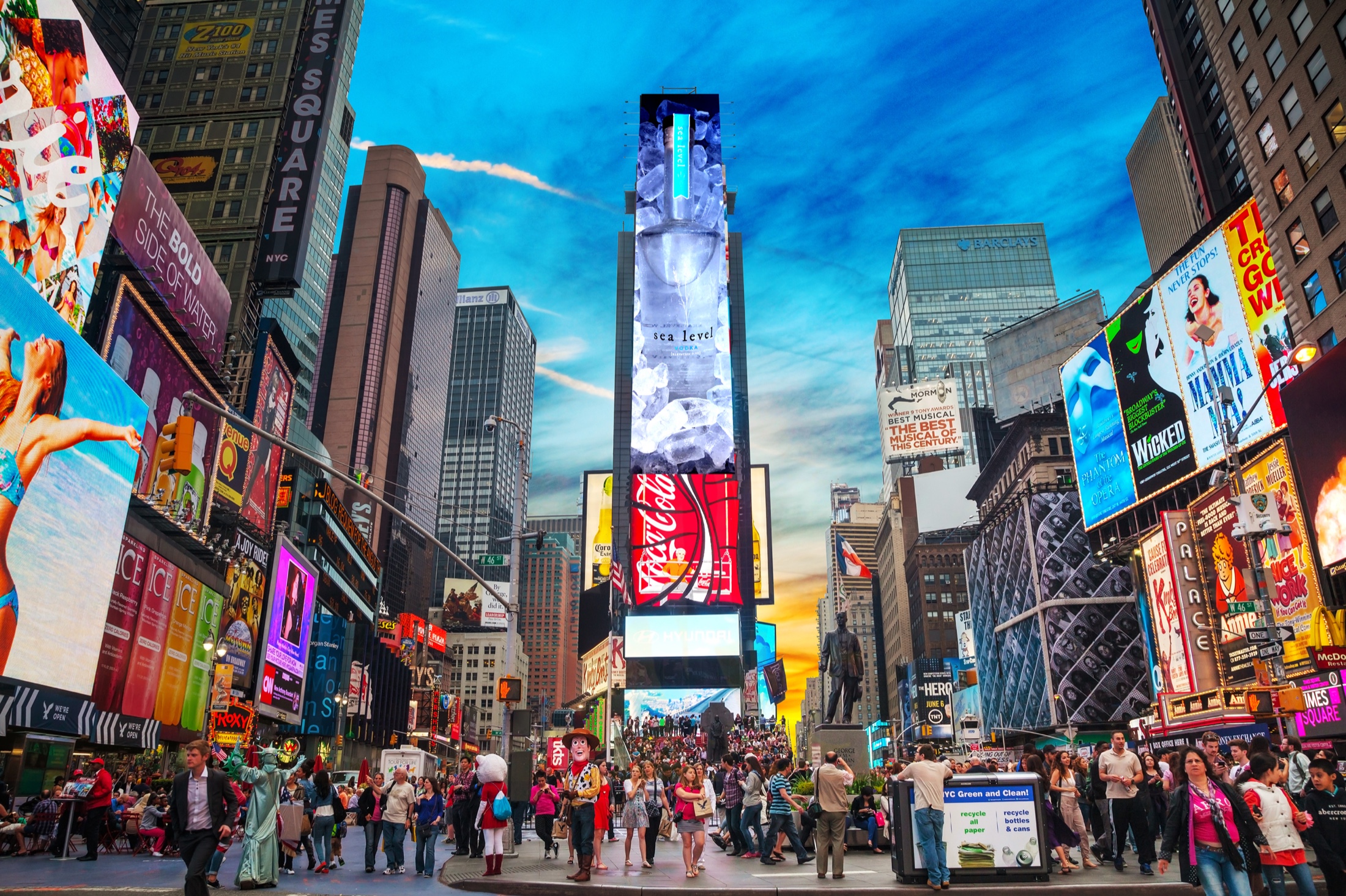 Sea Level campaign in Times Square