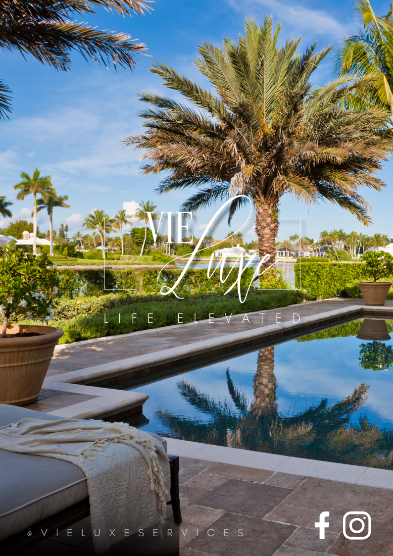 VIE Luxe poolside lifestyle campaign